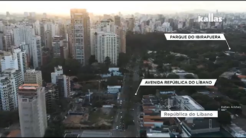 Localização do Kallas República do Líbano