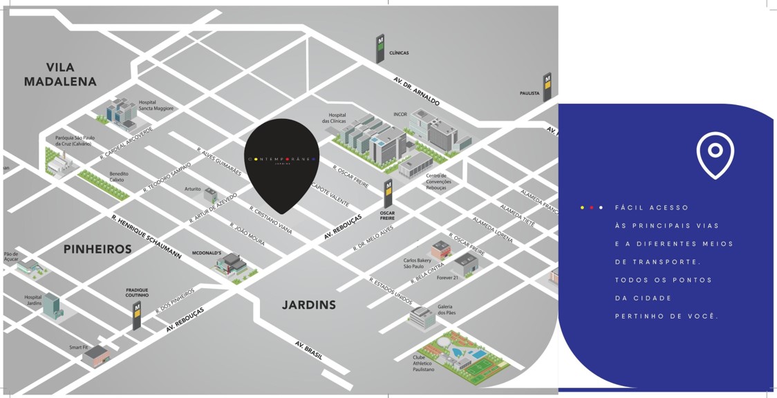 Localização do COMTEMPÔRANEO Jardins