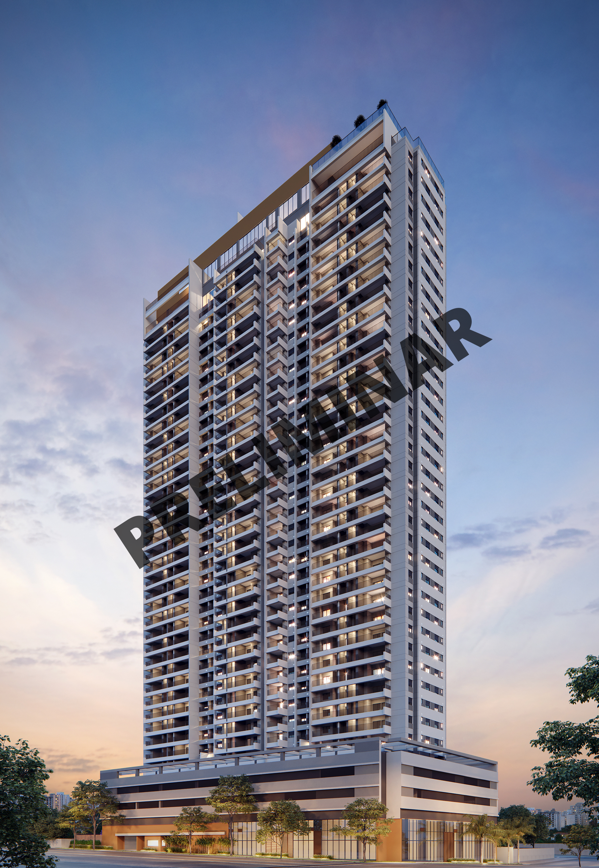 Fachada do Lançamento Raízes Tatuapé